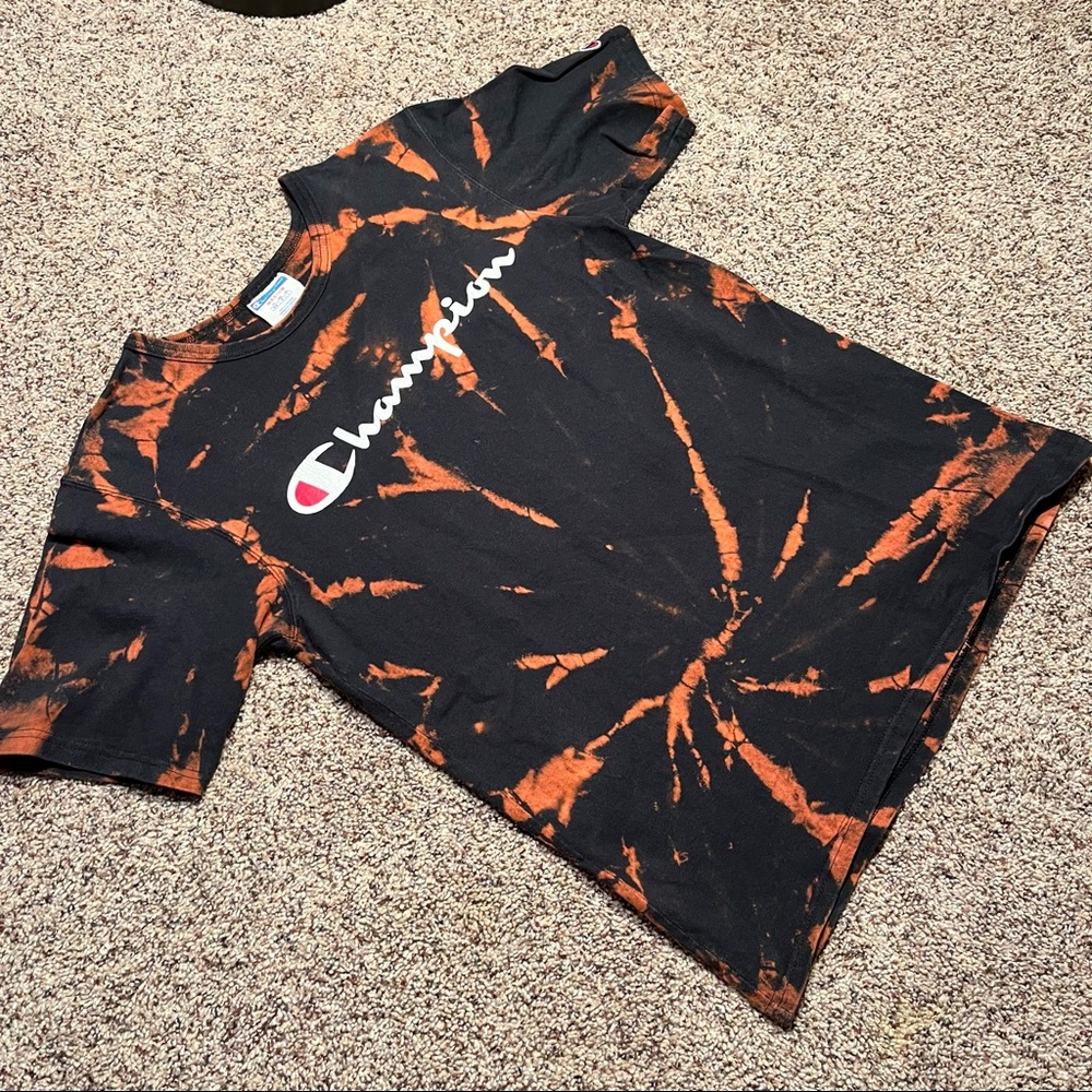 Vintage Bleach Dyed Champion Tee - Picture 2 of 8